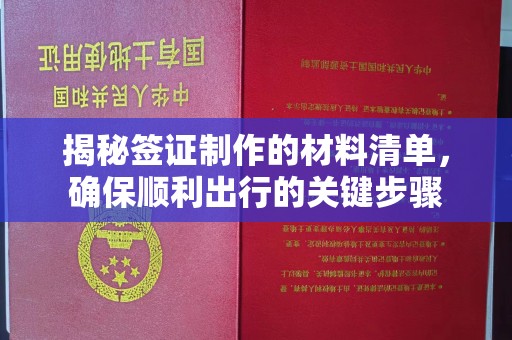 韶关揭秘签证制作的材料清单，确保顺利出行的关键步骤