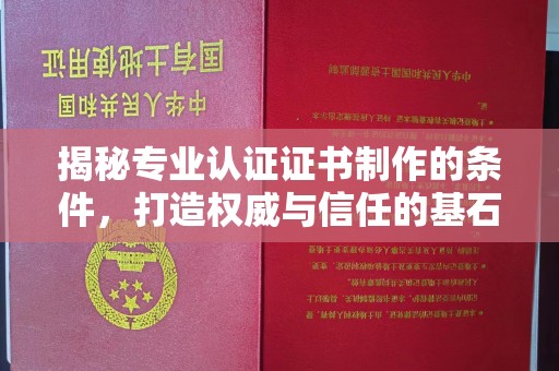 韶关揭秘专业认证证书制作的条件，打造权威与信任的基石