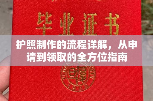 韶关护照制作的流程详解，从申请到领取的全方位指南
