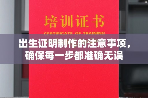 韶关出生证明制作的注意事项，确保每一步都准确无误