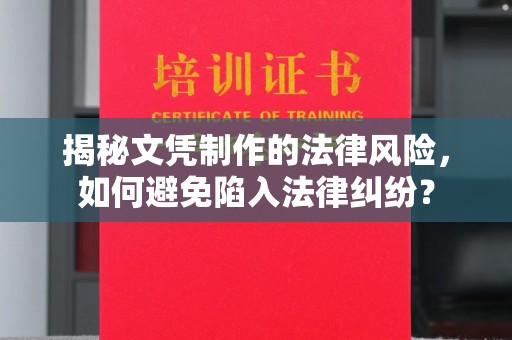 韶关揭秘文凭制作的法律风险，如何避免陷入法律纠纷？