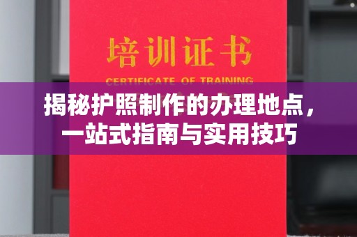 韶关揭秘护照制作的办理地点，一站式指南与实用技巧