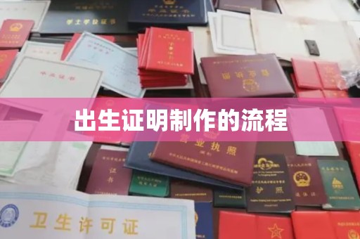 韶关出生证明制作的流程